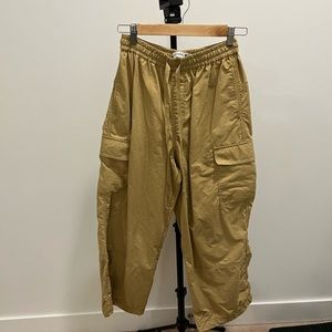 JW anderson X uniqlo parachute pants with adjustable pant holes
